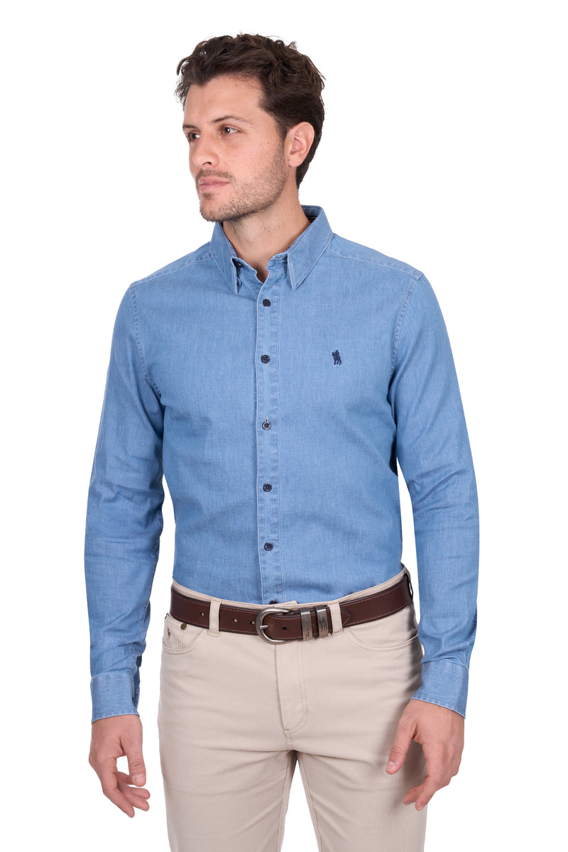 Thomas Cook Jeremy Long Sleeve Shirt - Chambray