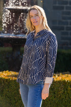 Thomas Cook Narelle Long Sleeve Shirt - Navy/Tan