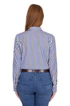 Thomas Cook Celine Long Sleeve Shirt - Navy/White