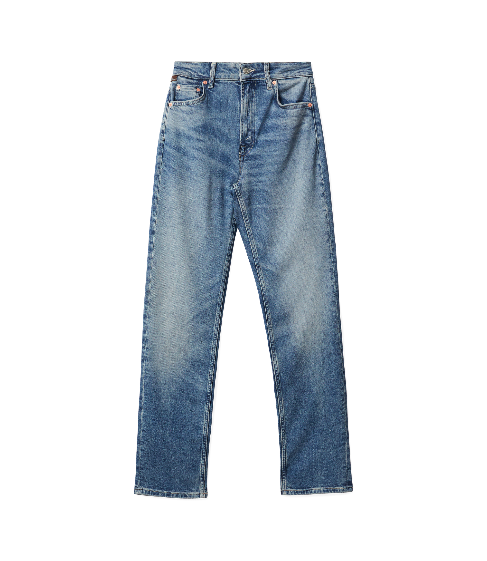 Maren Slim Straight Jean - Roughout Indigo