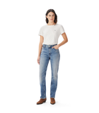 Maren Slim Straight Jean - Roughout Indigo