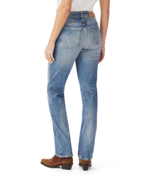 Maren Slim Straight Jean - Roughout Indigo