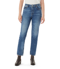 Rowe Cropped Straight Jean - Vintage Indigo