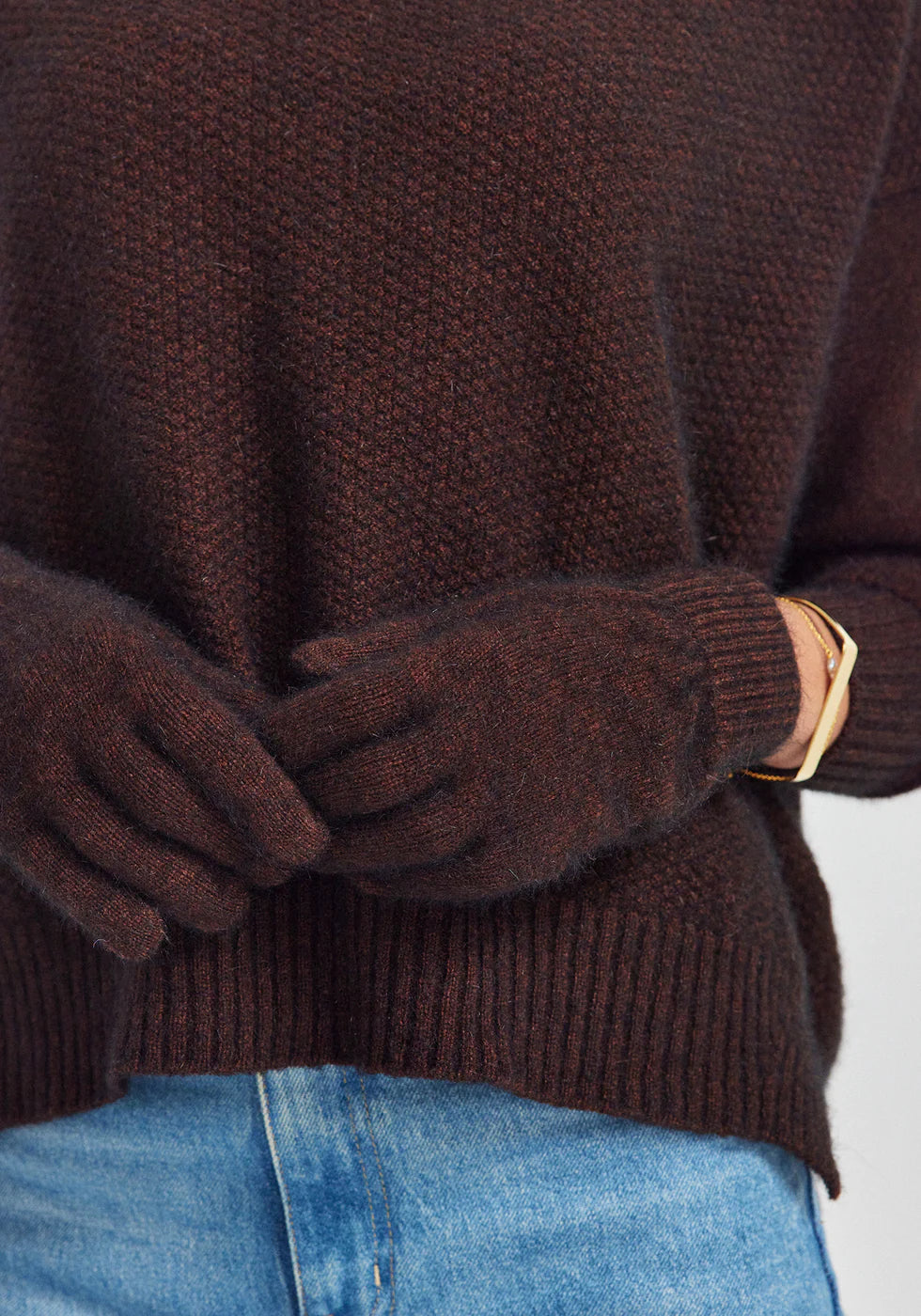 Untouched World Cosy Gloves - Cacao