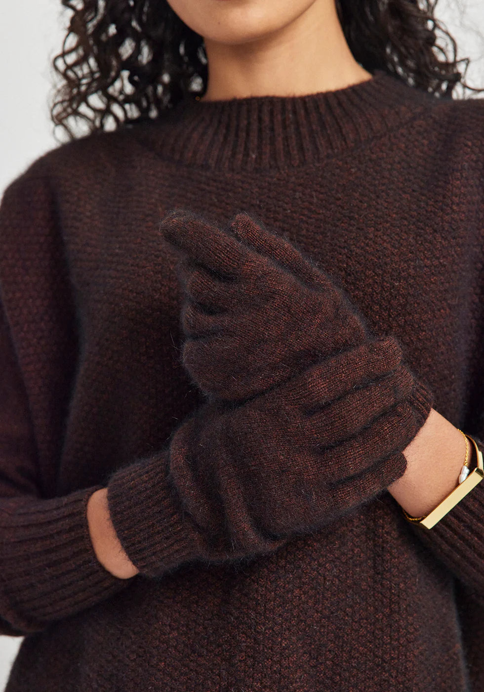 Untouched World Cosy Gloves - Cacao