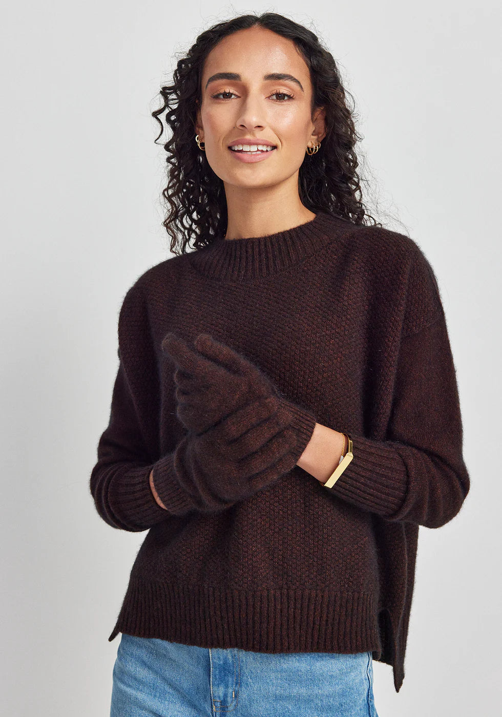 Untouched World Cosy Gloves - Cacao