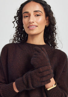 Untouched World Cosy Gloves - Cacao