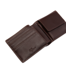Bifold Wallet With Pocket - Chestnut
