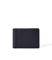 Farrier Bi Fold Clip Wallet - Black