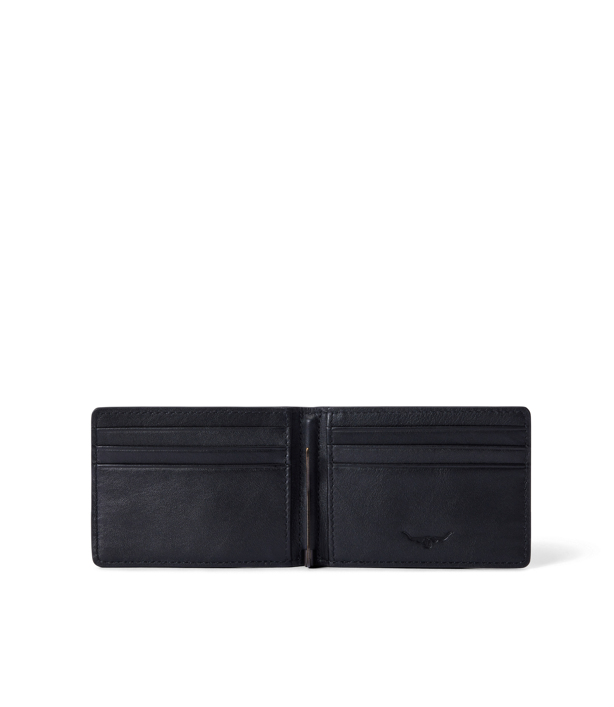 Farrier Bi Fold Clip Wallet - Black