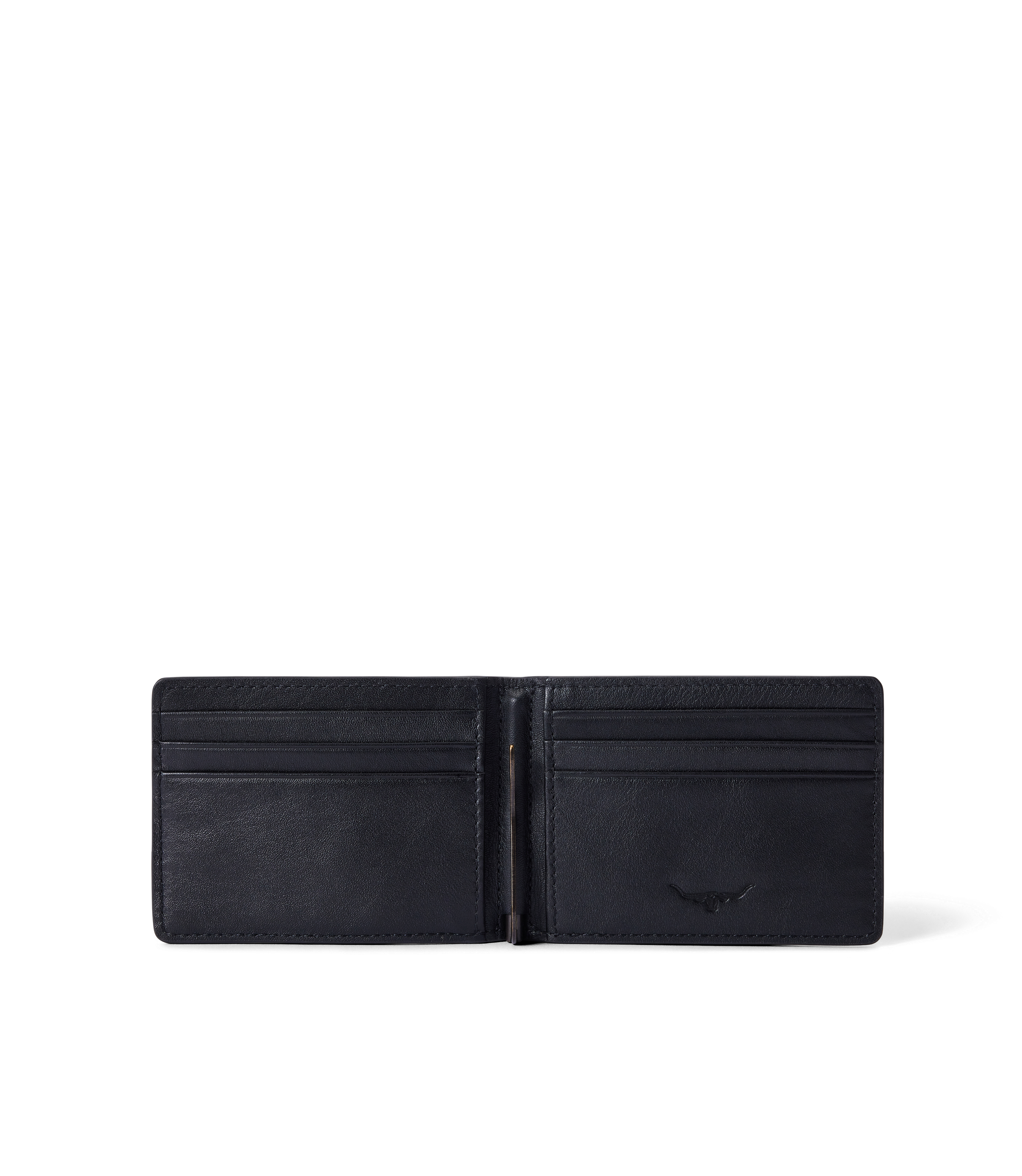 Farrier Bi Fold Clip Wallet - Black