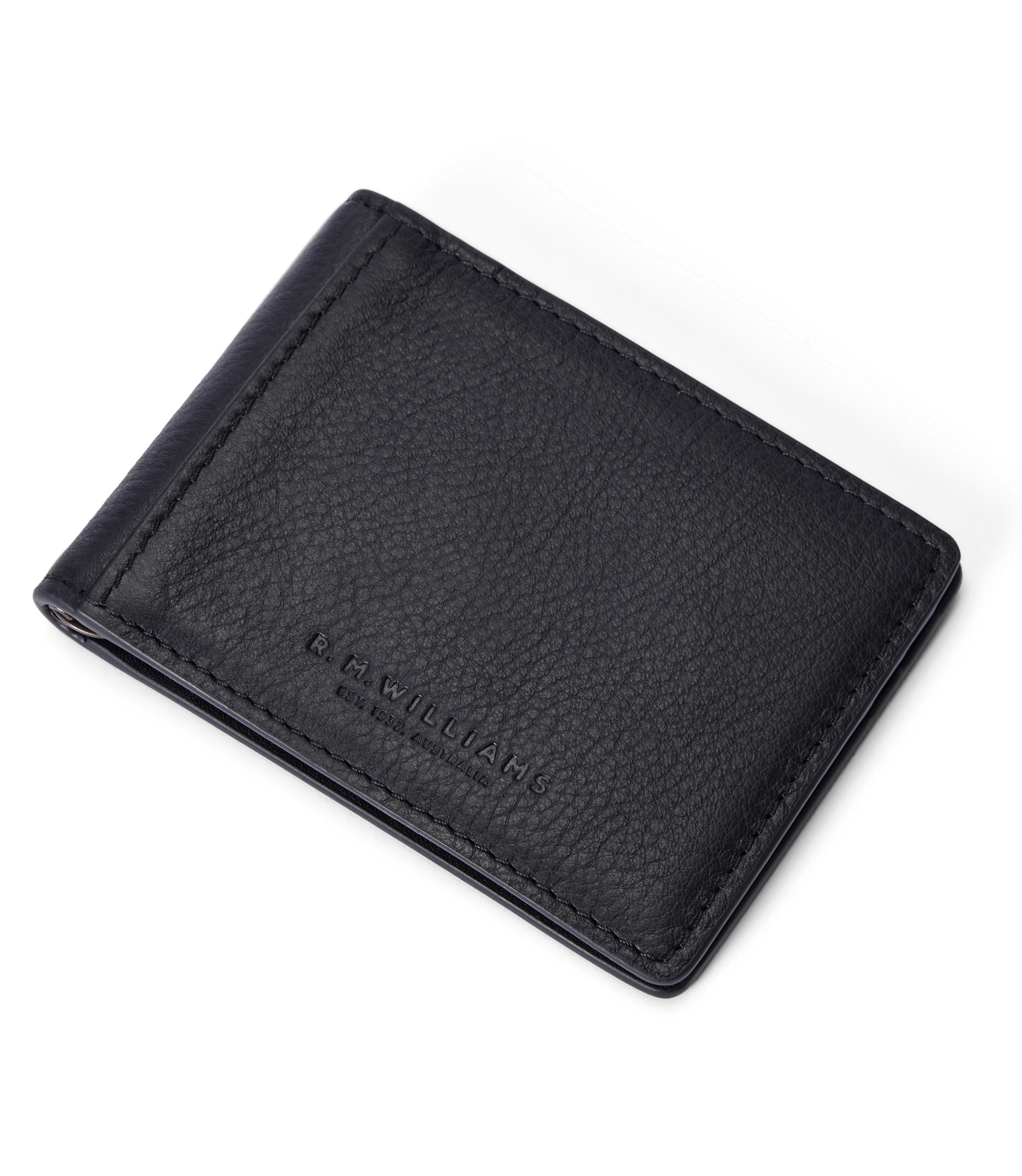Farrier Bi Fold Clip Wallet - Black