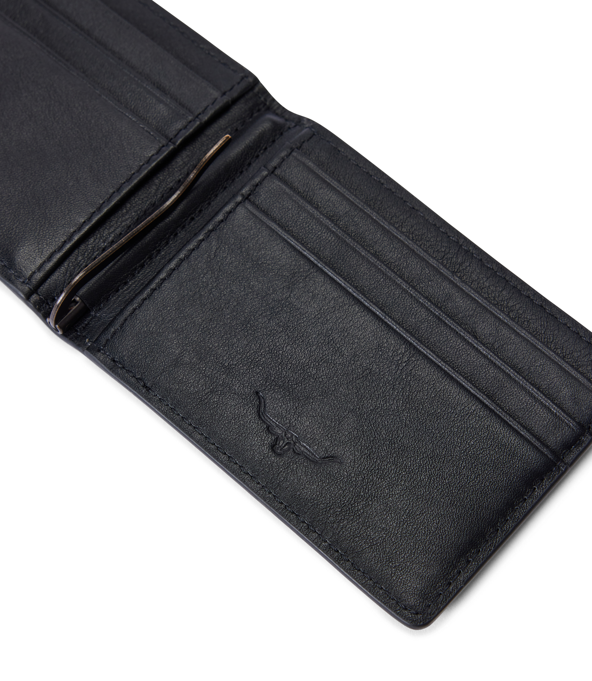 Farrier Bi Fold Clip Wallet - Black