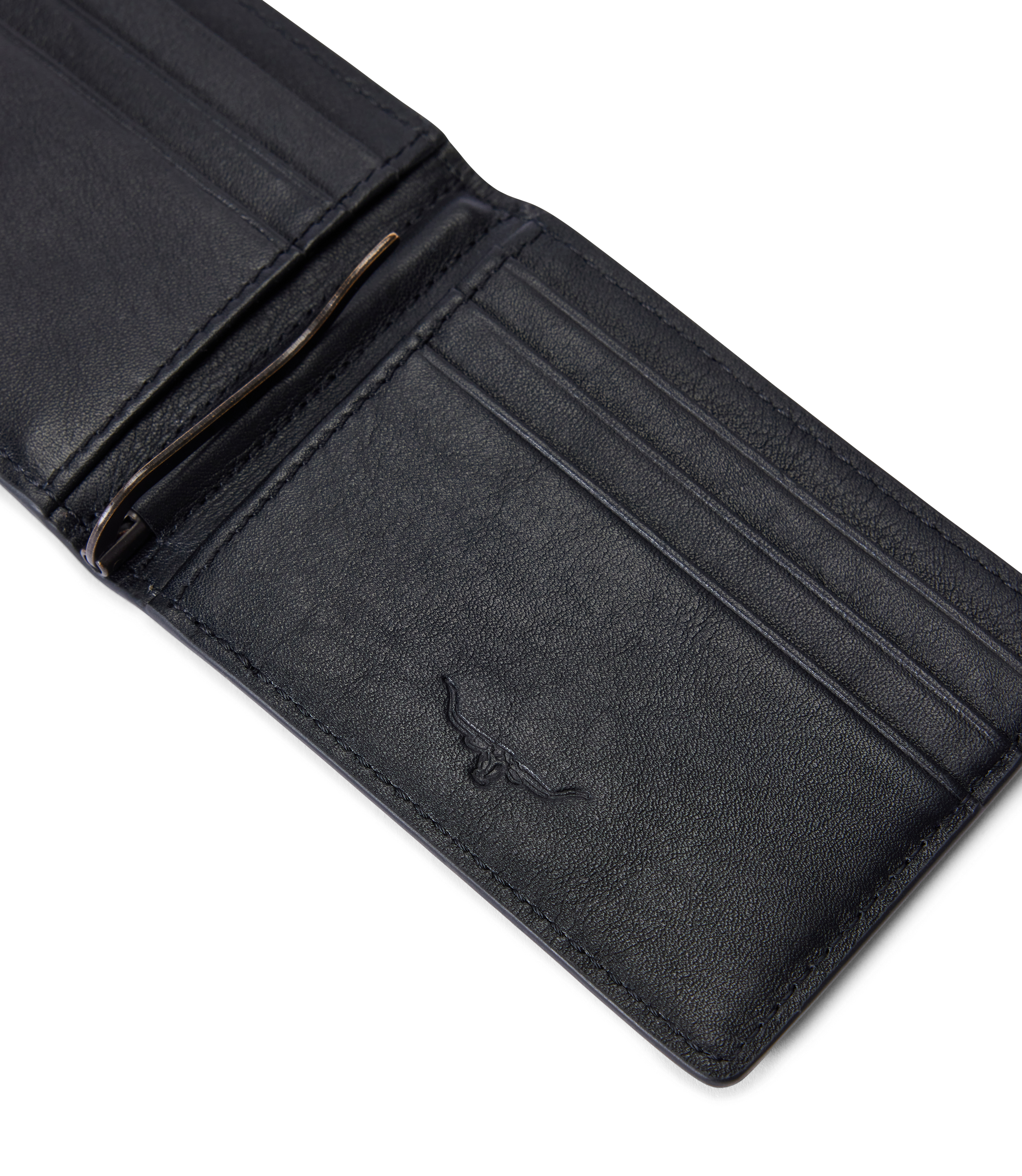 Farrier Bi Fold Clip Wallet - Black