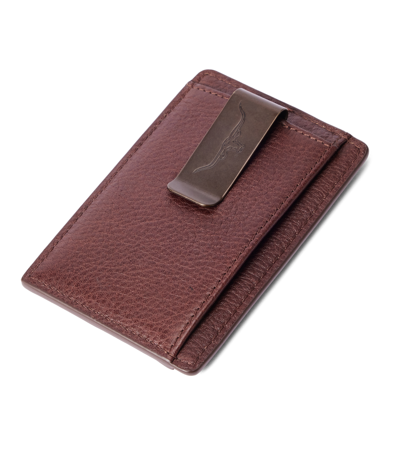 Farrier cardholder with money clip - Whiskey