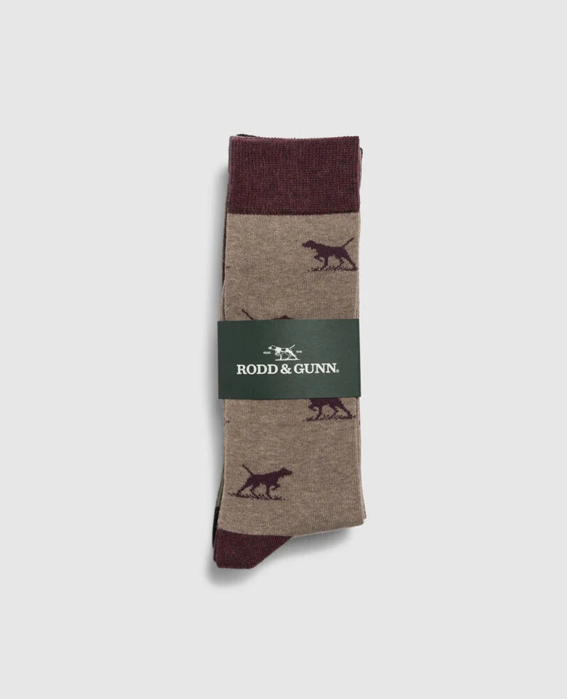 Dogs-A-Plenty Three Pack Socks - Earth Multi