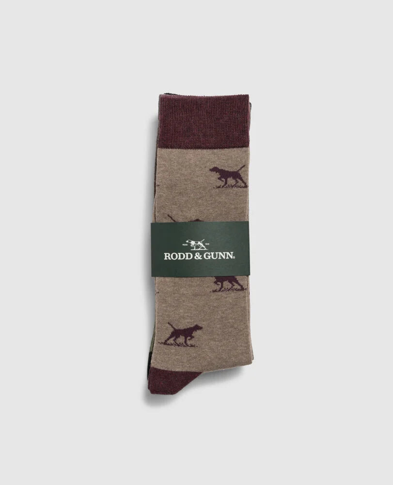 Rodd & Gunn Dogs-A-Plenty Three Pack Socks