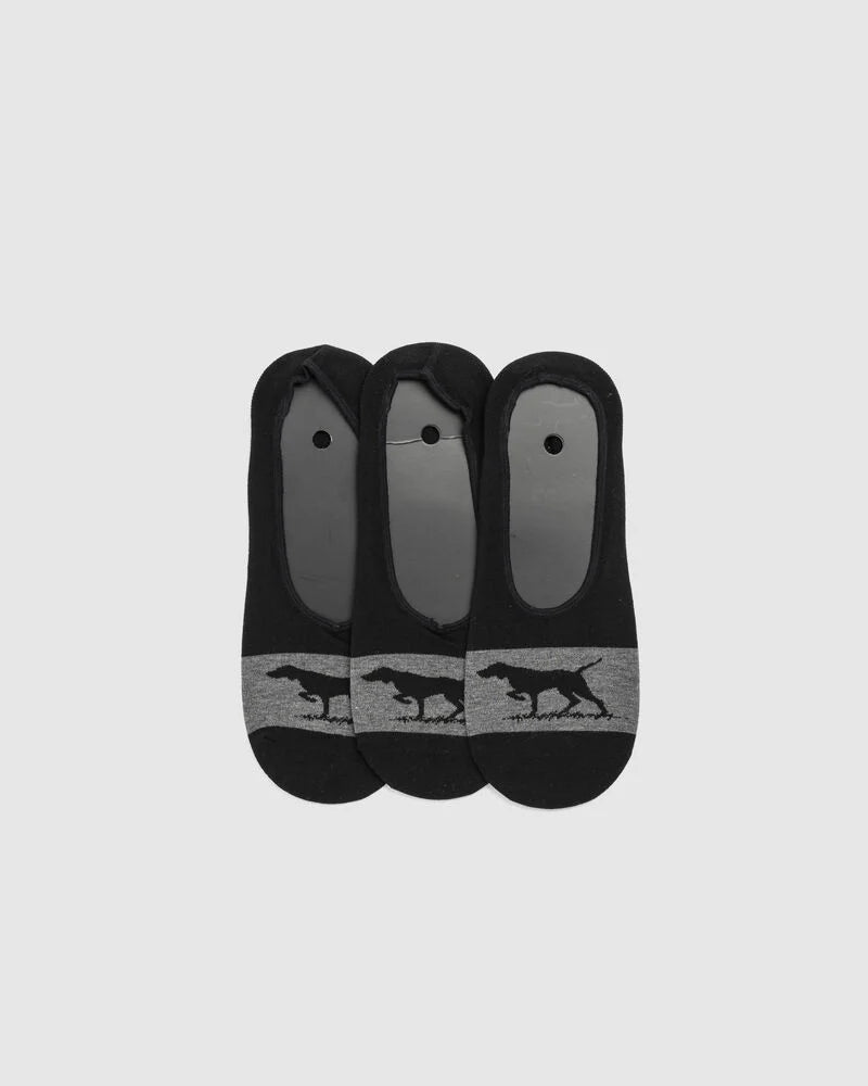 Rodd & Gunn Gunner Lo Show Sock - Nero/Grey