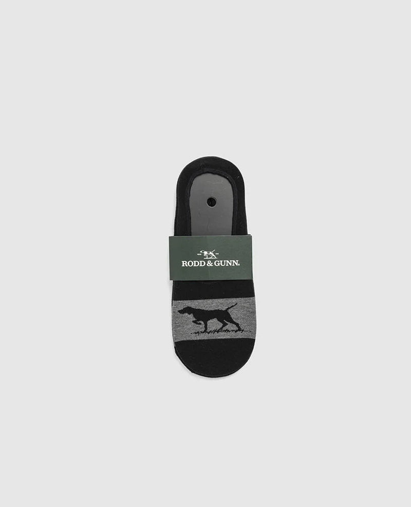 Rodd & Gunn Gunner Lo Show Sock - Nero/Grey