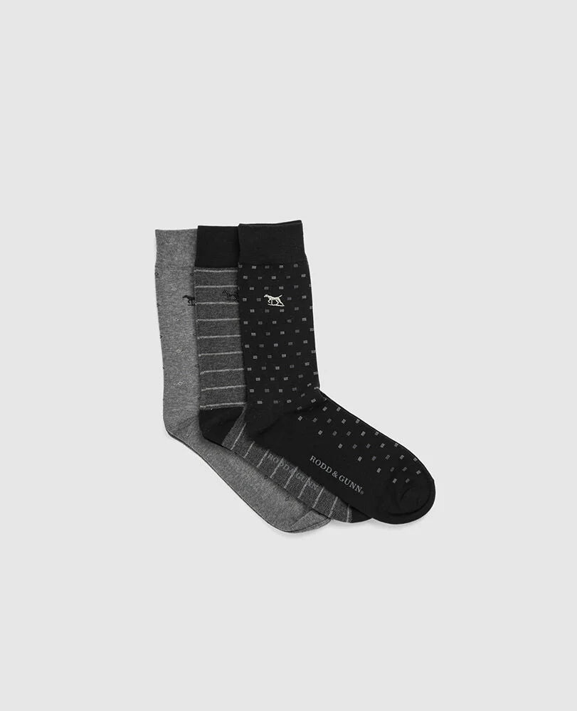 Rodd & Gunn Seacliff Multi Sock 3 Pack