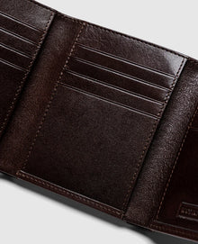 Rodd & Gunn Westport Tri Fold Wallet - Chocolate