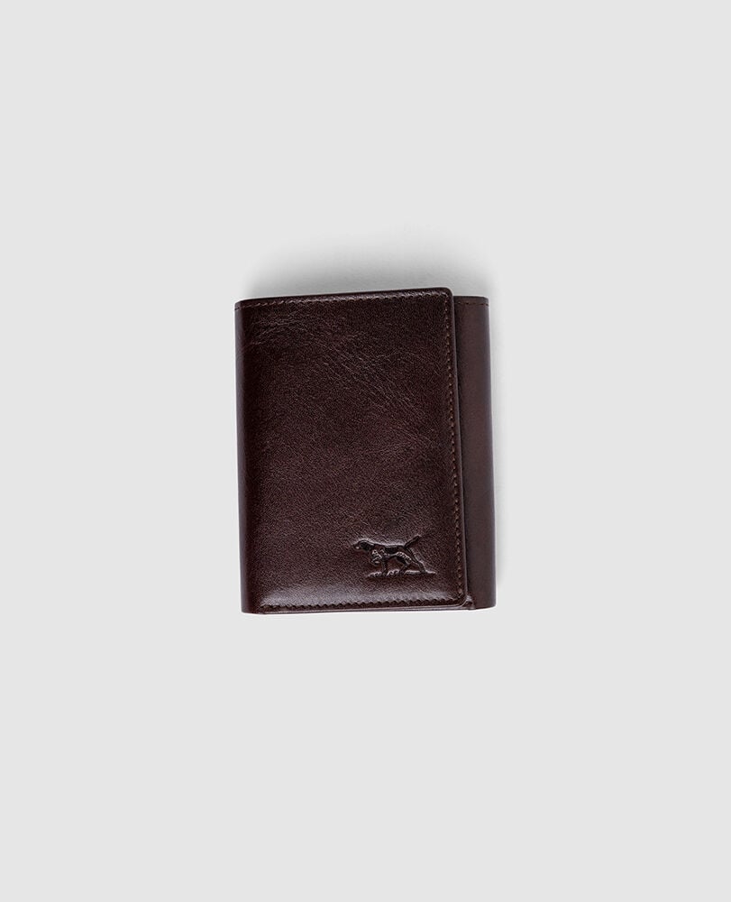Rodd & Gunn Westport Tri Fold Wallet - Chocolate