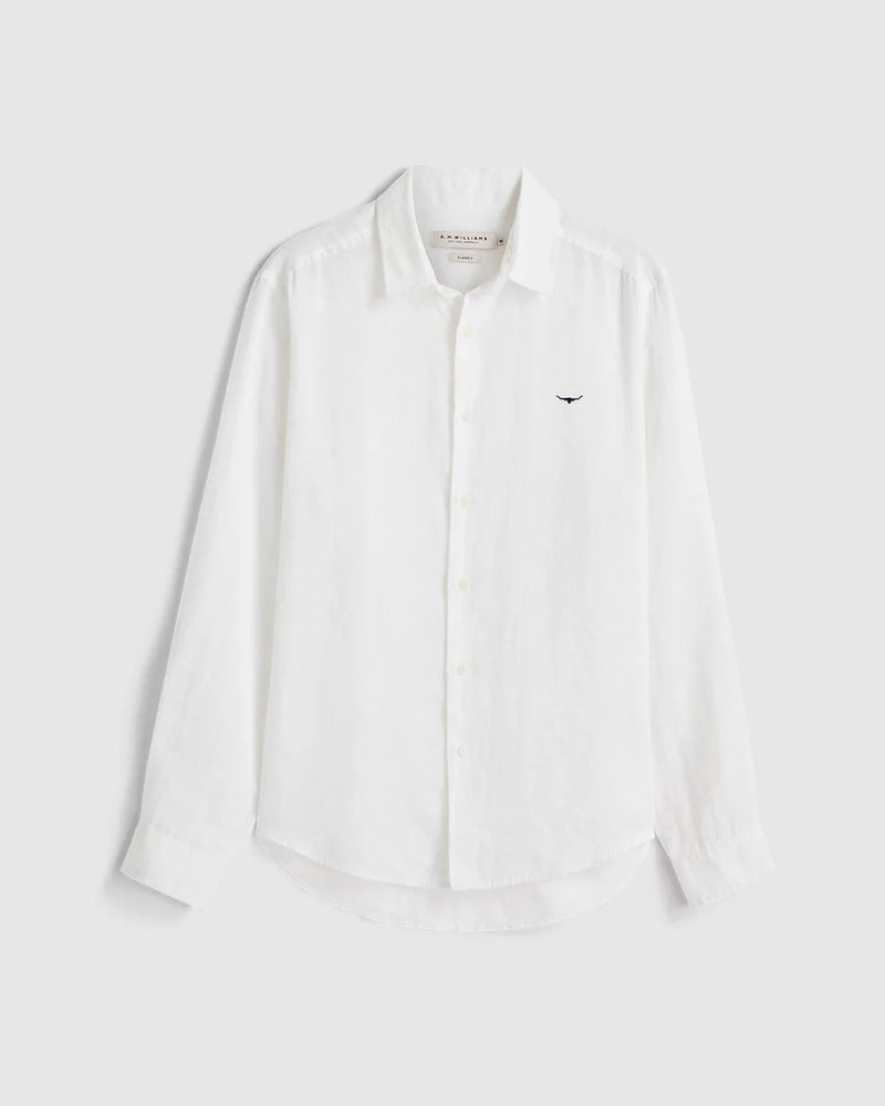 Newman Linen Shirt - White