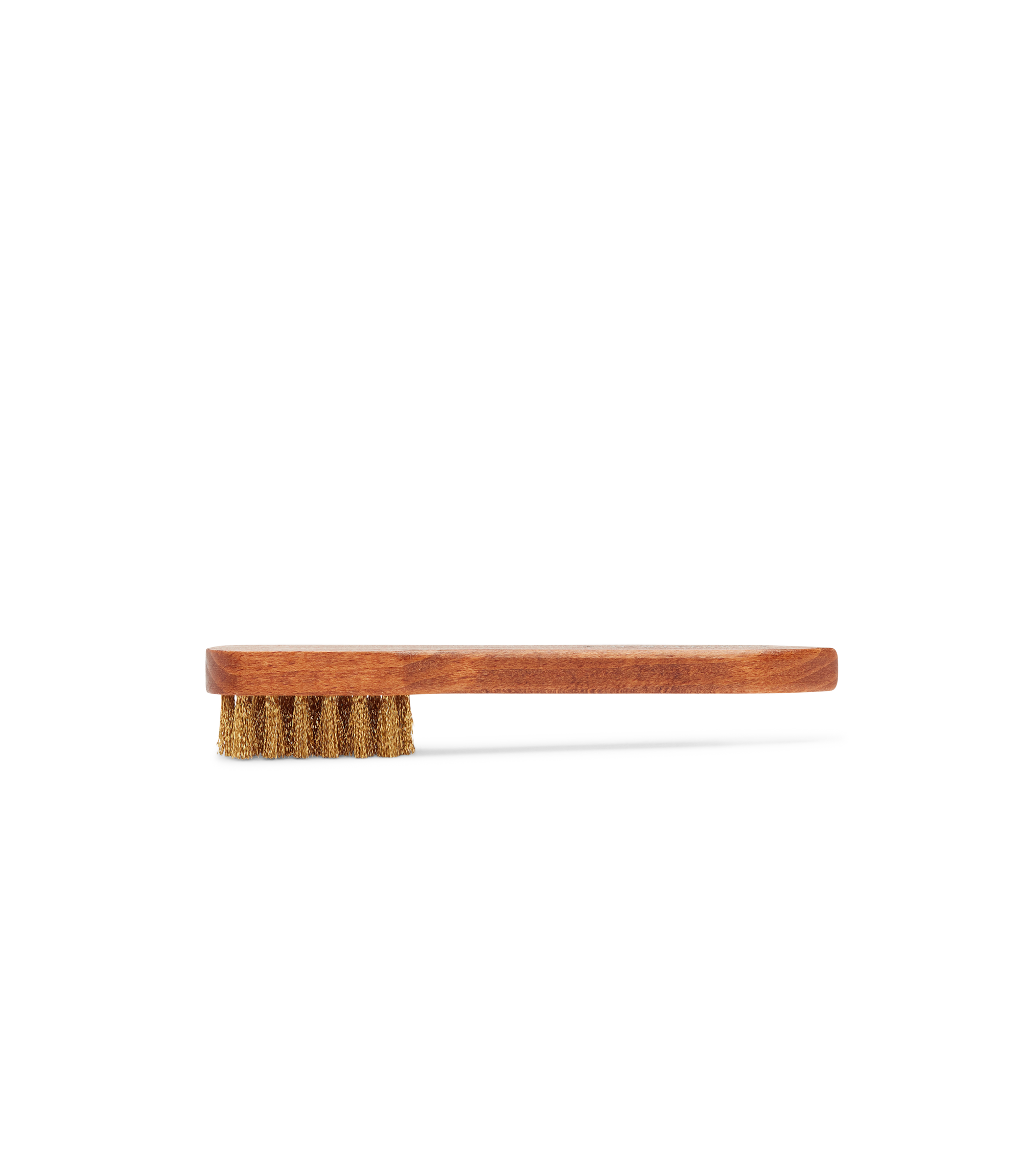 Suede Brass Bristle Brush