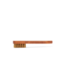 Suede Brass Bristle Brush