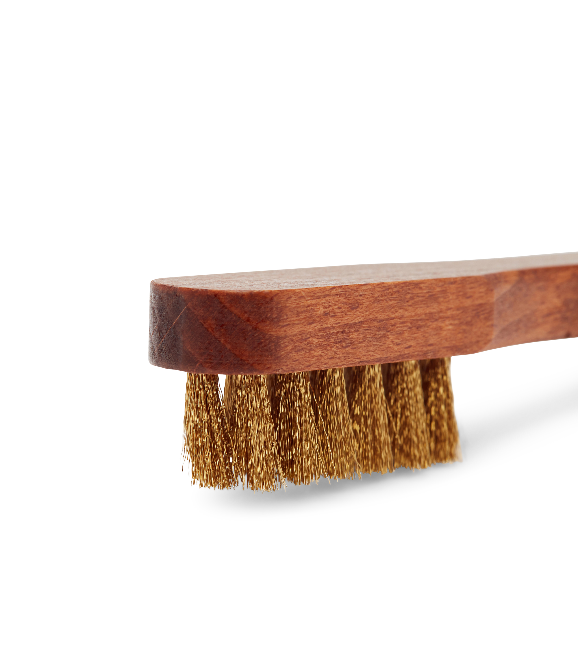 Suede Brass Bristle Brush