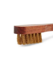 Suede Brass Bristle Brush