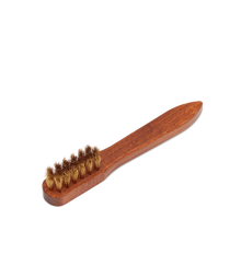Suede Brass Bristle Brush