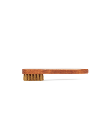 Suede Brass Bristle Brush