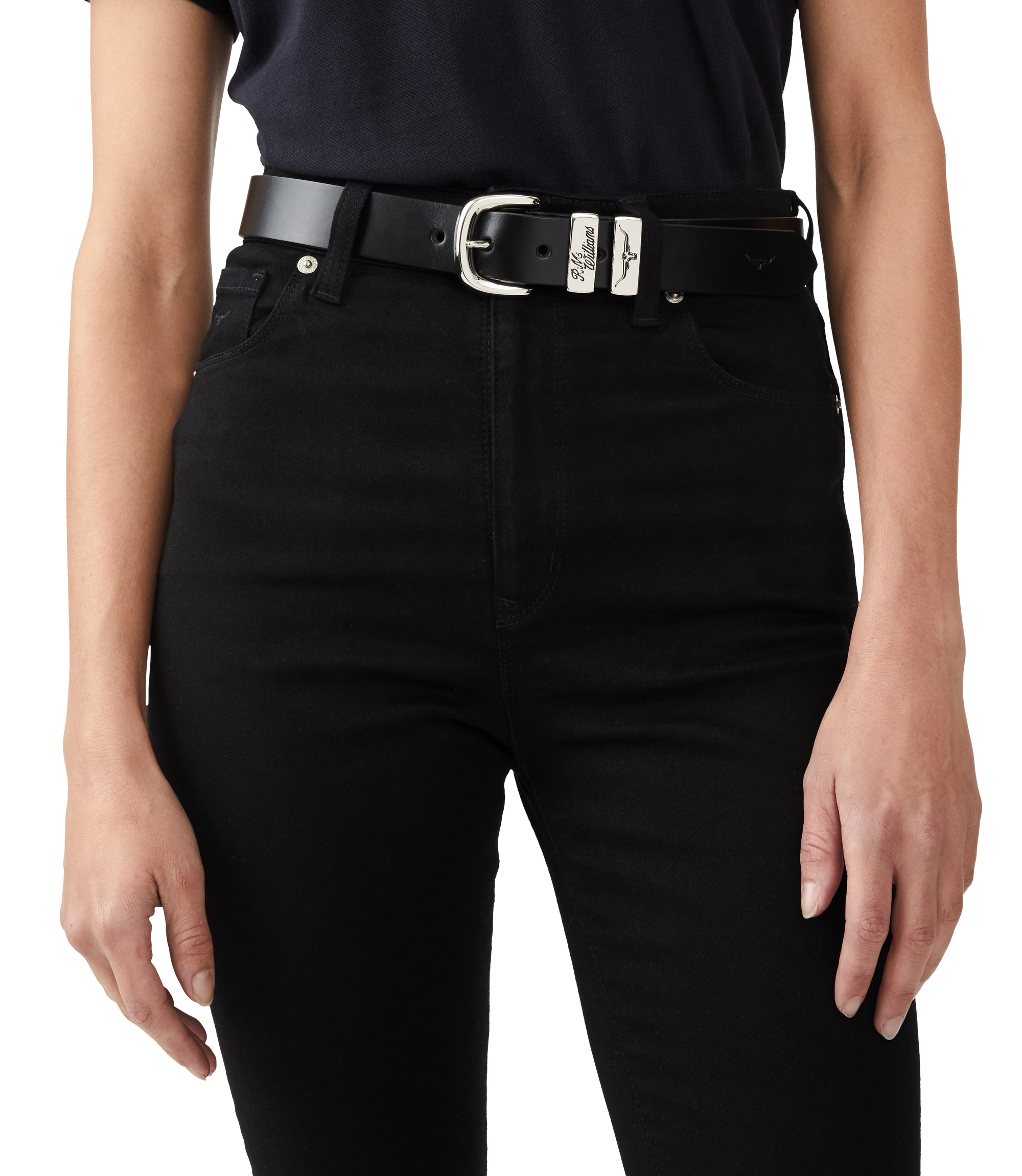 Slim Drover Belt - Black