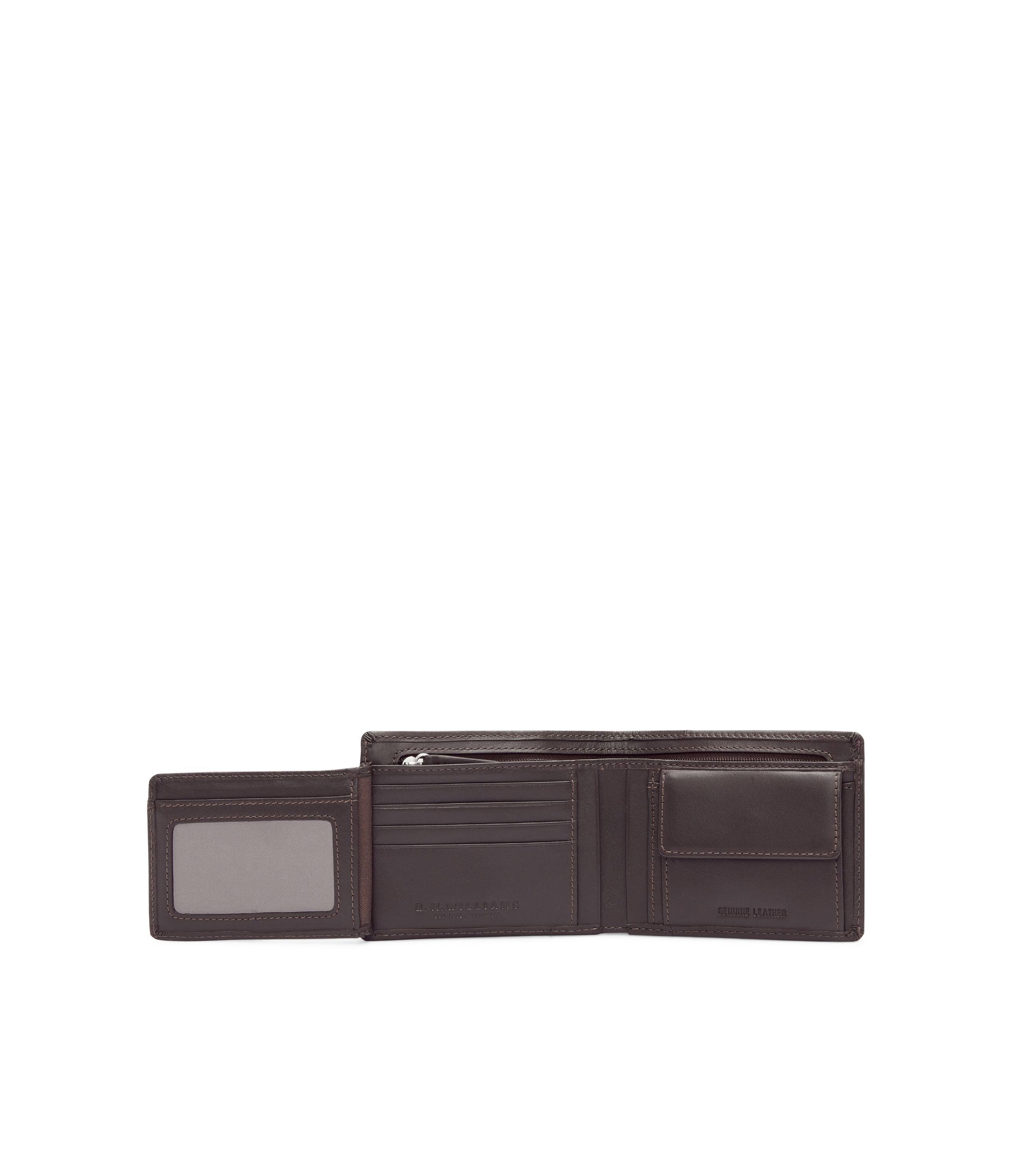 Wallet With Coin Pocket - Brown
