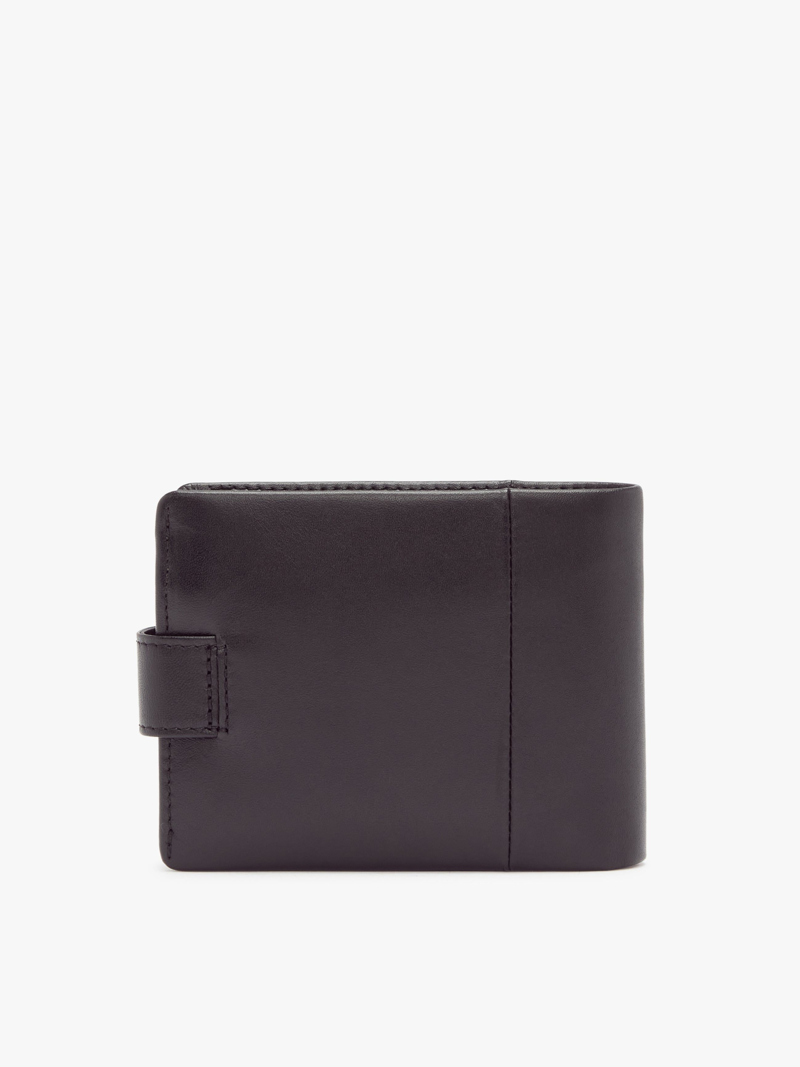 Wallet with Pocket & Tab - Black