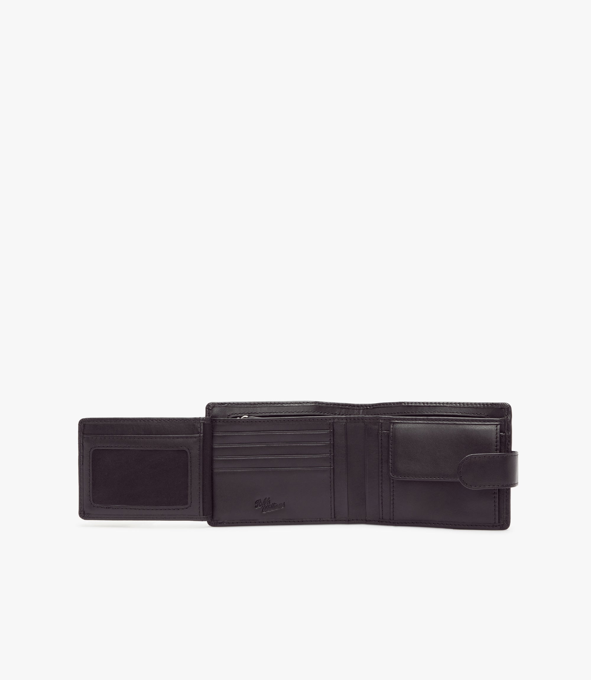 Wallet with Pocket & Tab - Black