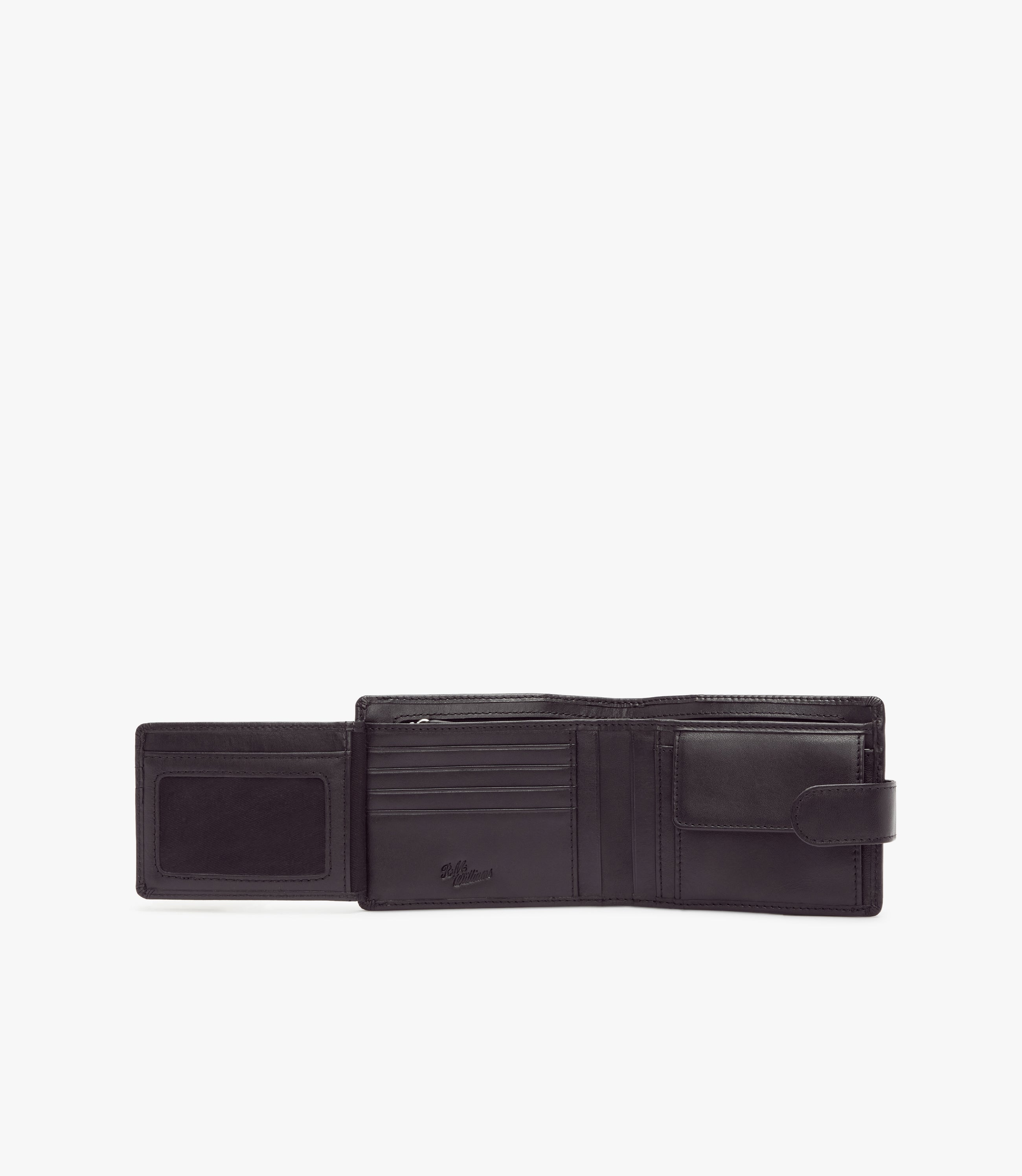 Wallet with Pocket & Tab - Black