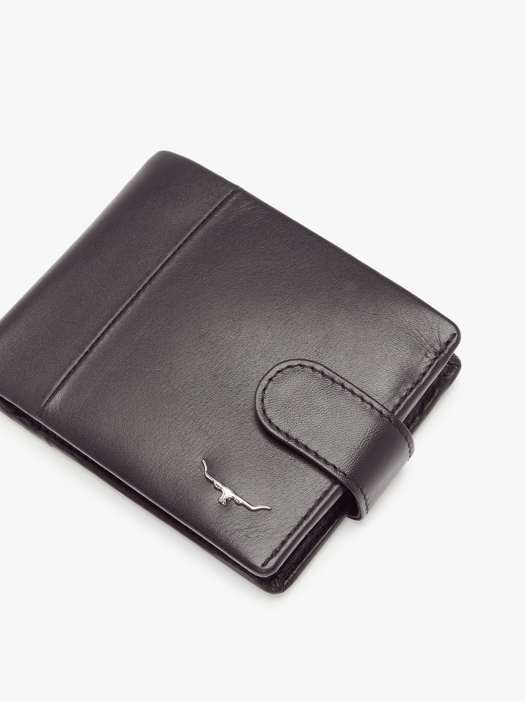 Wallet with Pocket & Tab - Black