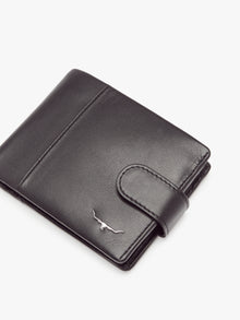 Wallet with Pocket & Tab - Black
