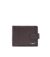 Wallet with coin pocket and tab - Brown