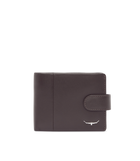 Wallet With Coin Pocket & Tab - Brown