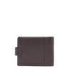 Wallet with coin pocket and tab - Brown