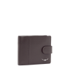 Wallet with coin pocket and tab - Brown