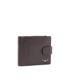 Wallet With Coin Pocket & Tab - Brown