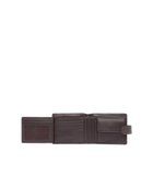 Wallet With Coin Pocket & Tab - Brown
