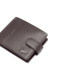 Wallet With Coin Pocket & Tab - Brown