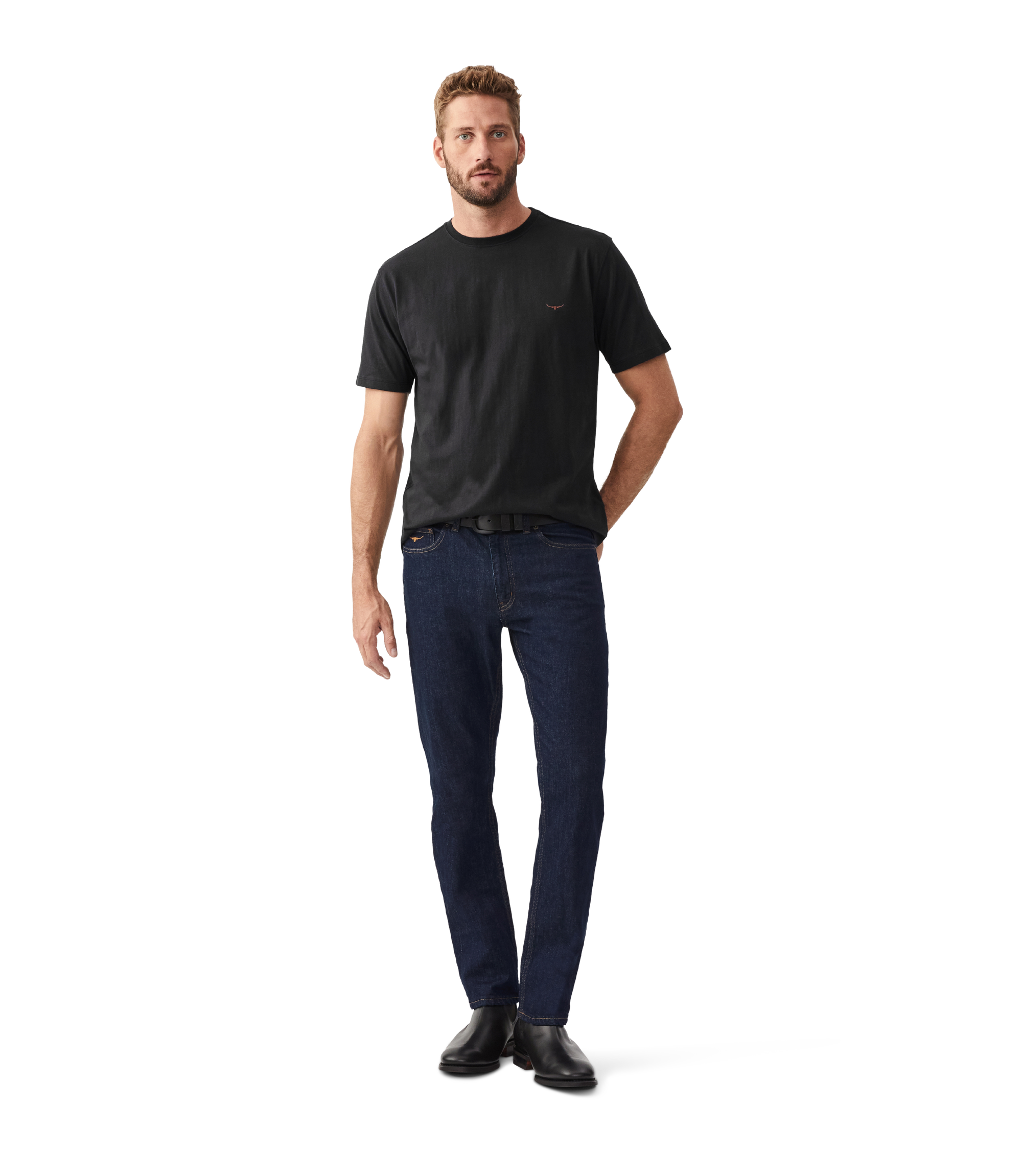 Parson T-Shirt - Black/ Chestnut