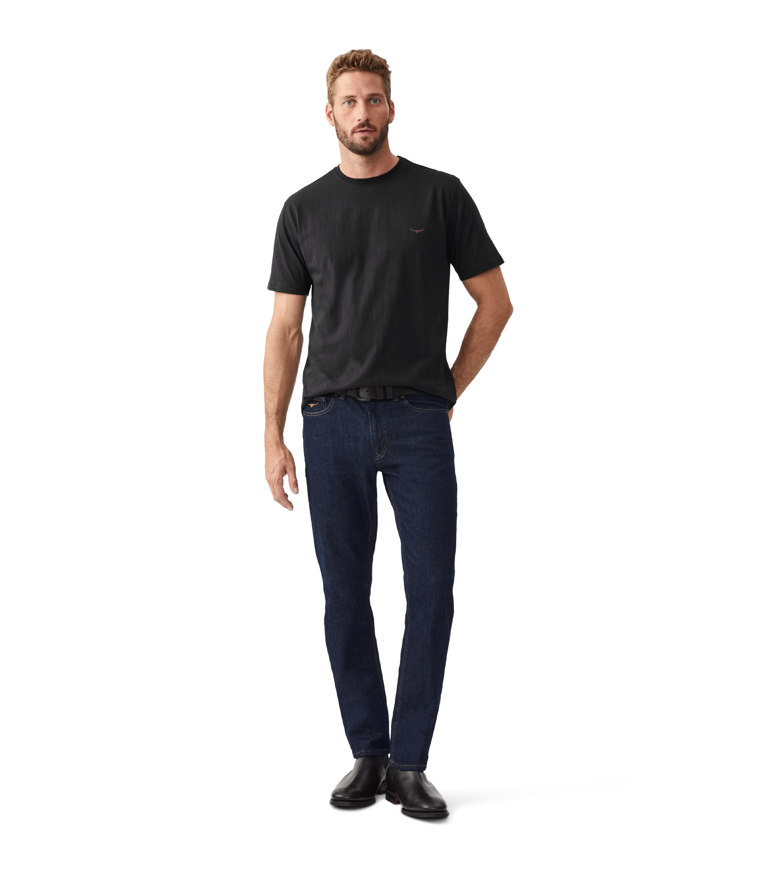 Parson T-Shirt - Black/ Chestnut