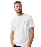 Parson T-Shirt - White/Chestnut